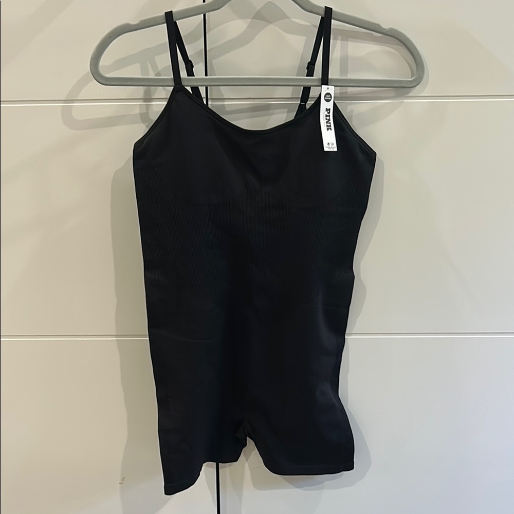 Black Women's Slim Fit Tank Romper - 2-Strap Design